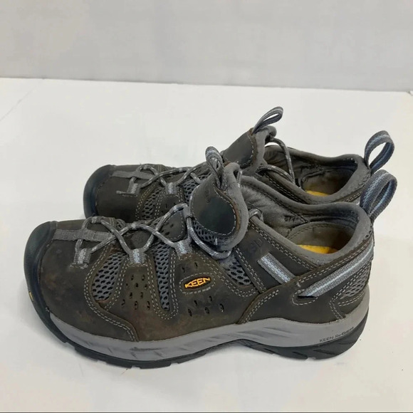 KEEN ReGen Utility Men's Atlanta Cool 2 Steel Toe Work Shoe, US 6M Brown Gray - Picture 4 of 7